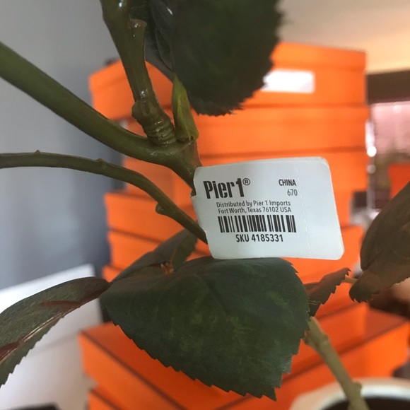 New set of 4 Pier 1 yellow roses - Picture 3 of 4